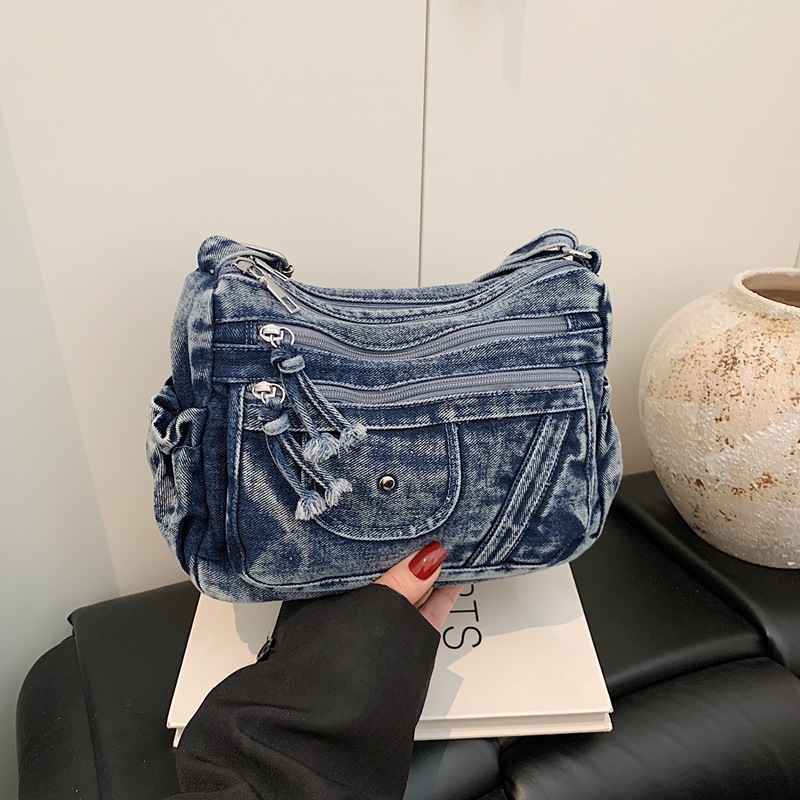 Luxury Bags Vip - Сумка-рюкзак из синего денима в стиле
