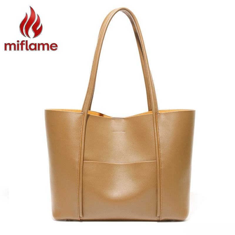 Quiet Luxury Bags Tote - Сумка-тоут из натуральной кожи для женщин,