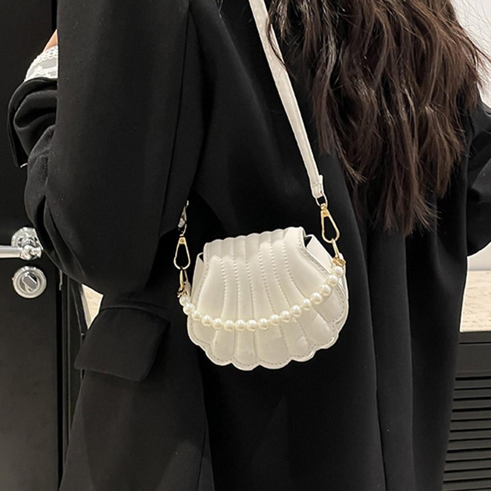 Luxury Bags White - Французская сумка-цепочка с жемчугом, женская модная