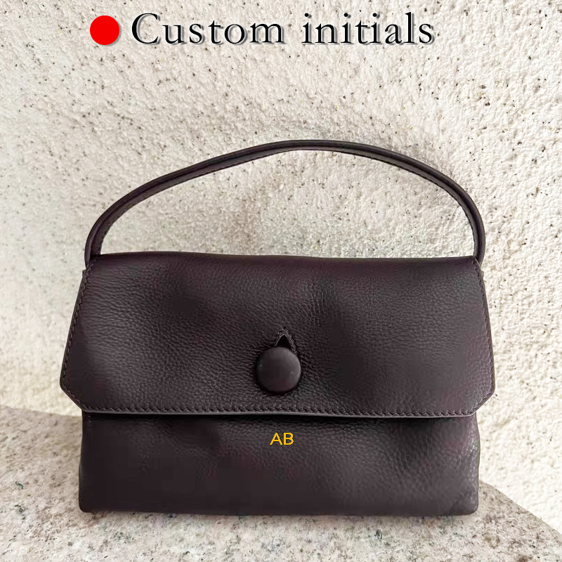 Luxury Bags Women - Мини-сумки из натуральной кожи с инициалами