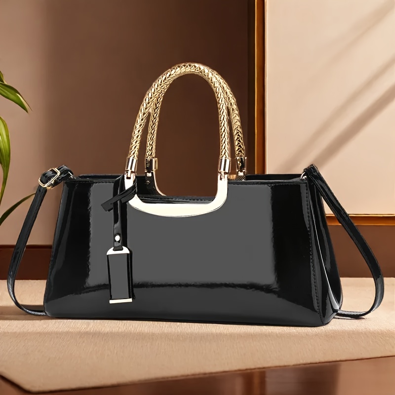 Luxury Bags Louis Vuitton - Женская глянцевая сумка через плечо из