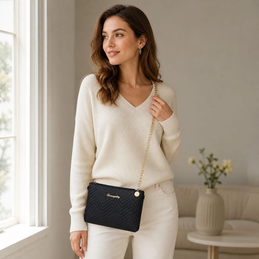 Женская сумка-кроссбоди из иск – обзор и цена Chain Crossbody Quilted