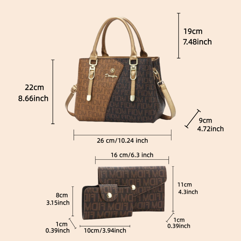 Набор из 3 женских сумок, роск – обзор и цена Luxury Bags Women