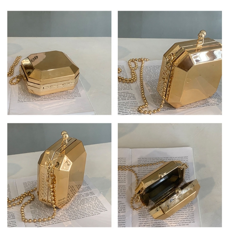Роскошный золотистый вечерний  – обзор и цена Luxury Bags Women