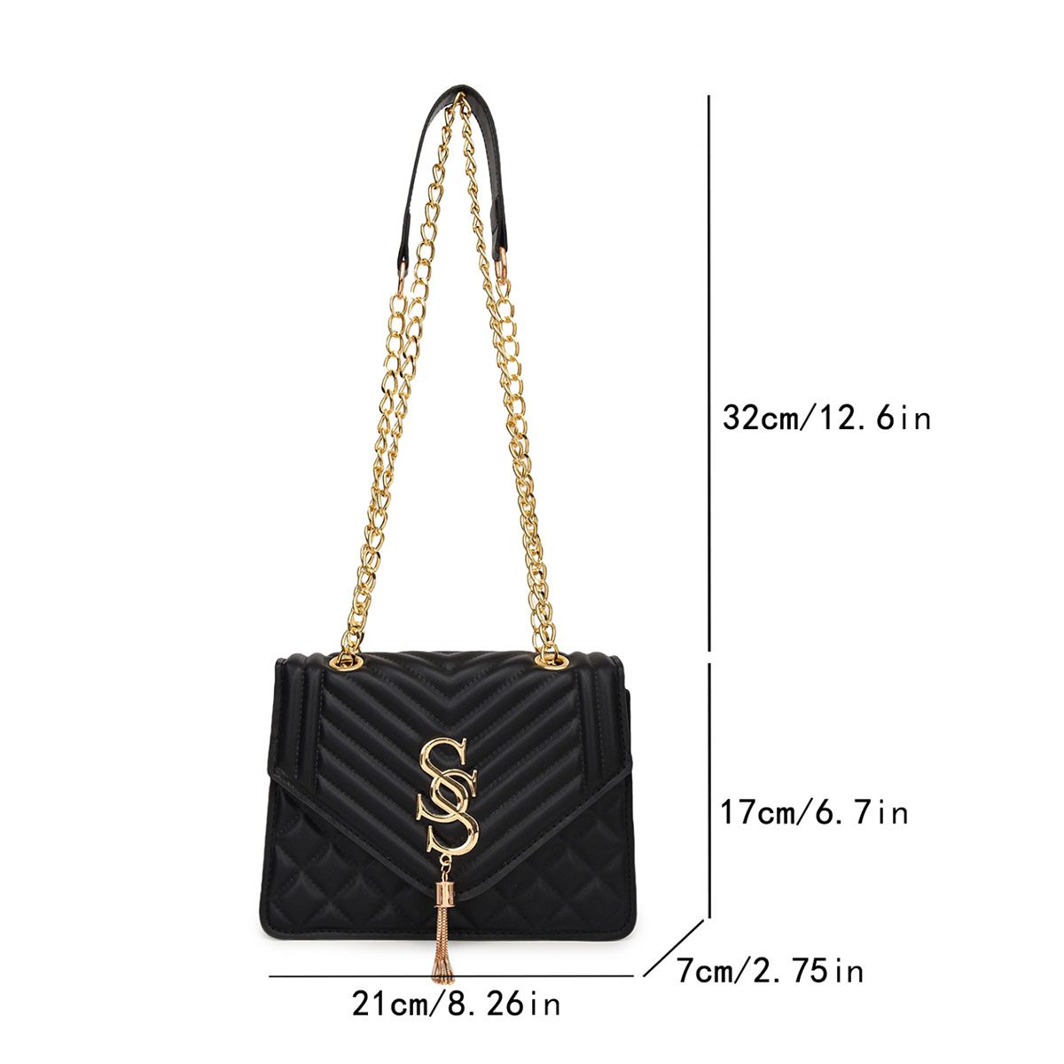Изысканная стеганая сумка-крос – обзор и цена Chain Crossbody Quilted