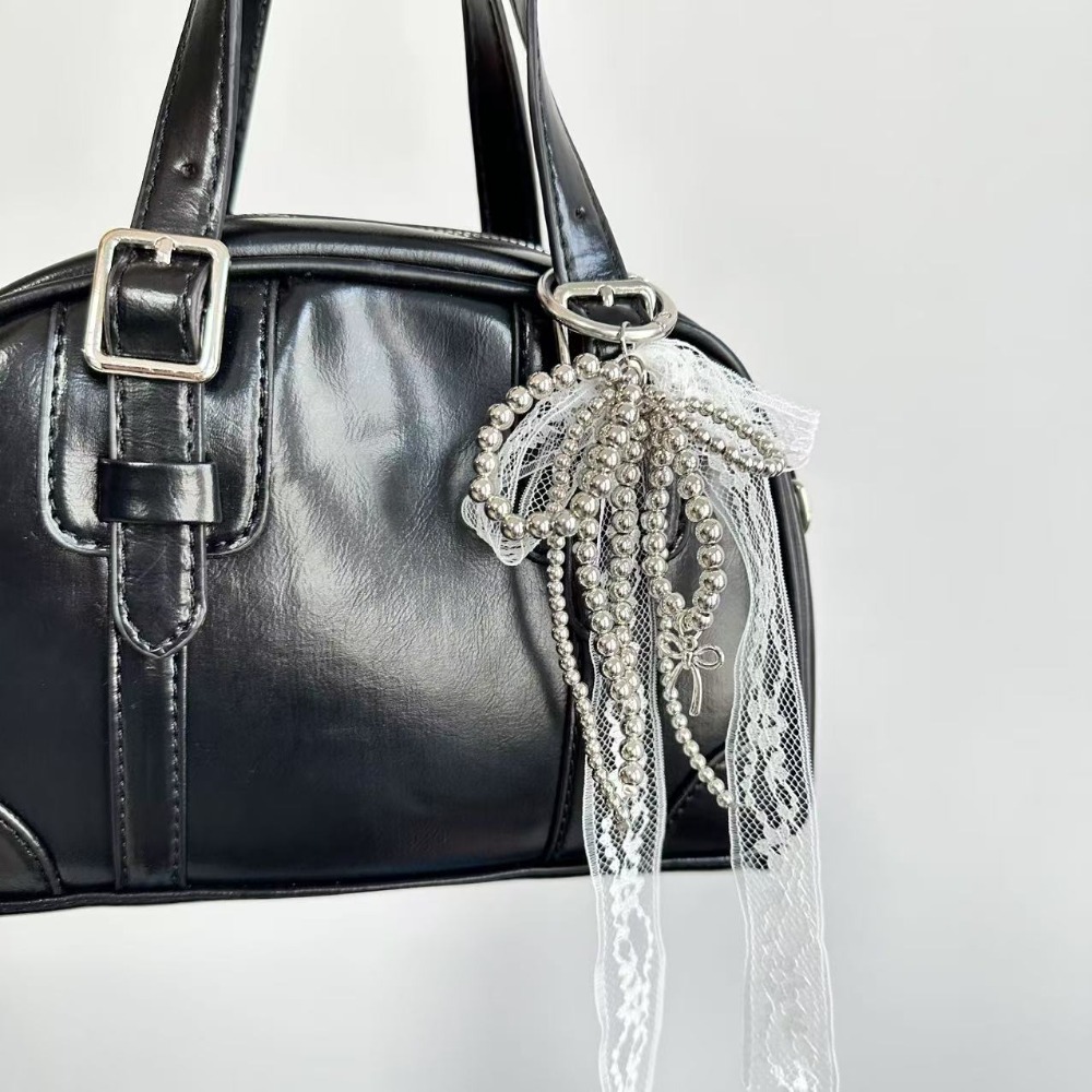 Модный кружевной брелок-бантик – обзор и цена Luxury Bags White